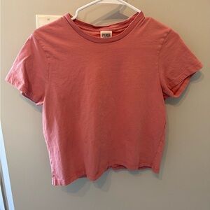 PINK Victoria's Secret Coral Short Sleeve Tee